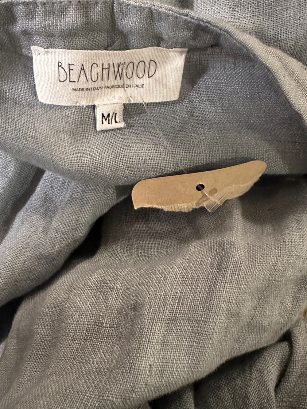 New Beachwood The Bonita Maxi Linen Dress in Yoli Size M/L - Picture 9 of 9